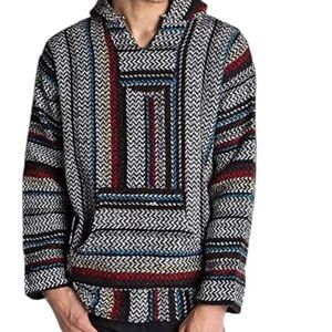 Baja Joe Pullover Mexican Baja Hoodie Size L